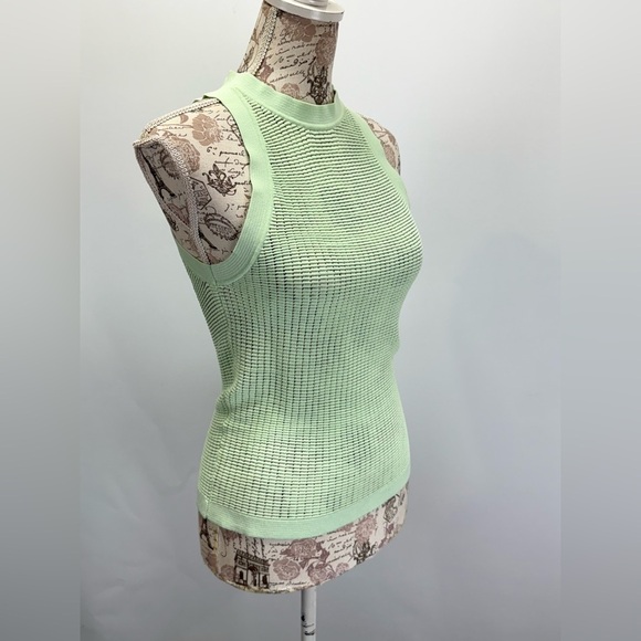 SOLID & STRIPED Pistachio Green CARSON Ribbed Fitted Tank Top size M - Picture 7 of 12